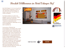 Tablet Screenshot of erlanger-hof.de